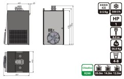 Chladící zařízení LINDR CWP 300 V řízené kvašení
