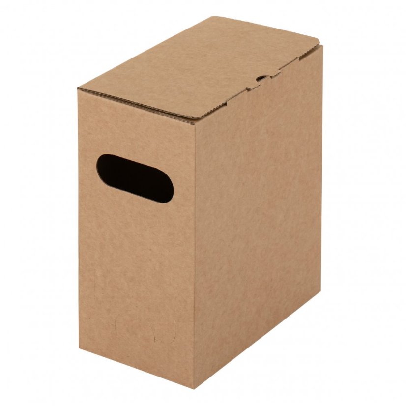 Krabice BAG IN BOX 3 l hnědá, boční výpusť