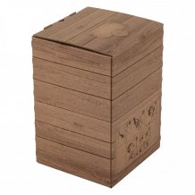 Krabice BAG IN BOX 5 l dekor dřevo, středová výpusť